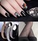7000pcs+ Flatback Glass Hotfix Iron On Rhinestones Crystal for DIY Making with 1 Tweezer & 1 Picking Pen for Shoes, Clothes, Face Art, Bags, Manicure (Jet Black, 5-Sizes)